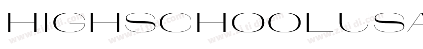 HighSchoolUSASans 普通字体转换 HighSchoolUSASans 普通字体转换